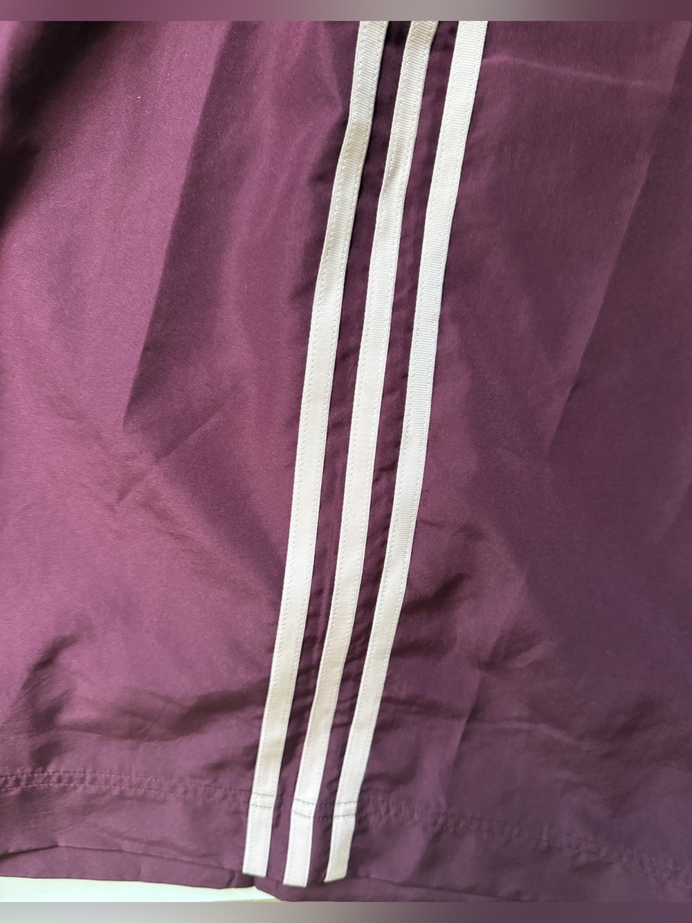 Adidas [M] Firebird Adilenium Wide Leg Track Pants Maroon/Sandy Pink KW3619 - Picture 9 of 11